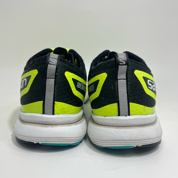 SALOMON SONIC RA PRO Men Running Shoes 10 Yellow Green Neon - Picture 6 of 11
